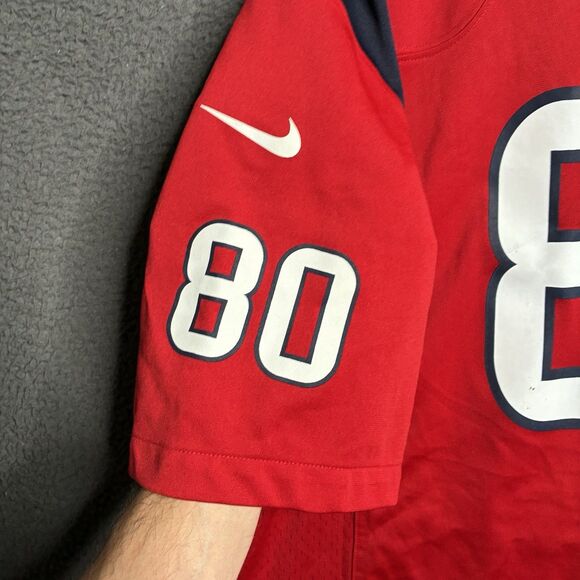 NFL Nike On Field Houston Texans HOF Andre Johnson #80 Battle Red Jersey XL - Picture 9 of 16